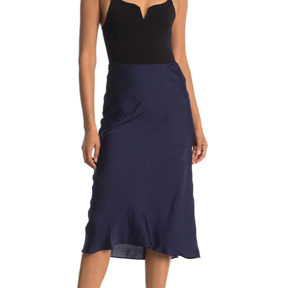 Vince Camuto Elastic Waist Bias Skirt